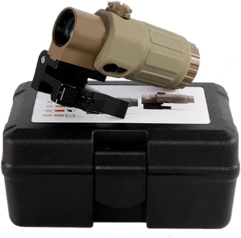 Gotical 4X Magnifier G3Sight Scope Airsoft with Switch to Side QD Mount for 20mm Rail Apply for Red dot Zooms with 3X of Power Shockproof and Weatherproof, Durable Items - Image 1
